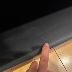 TVボード　キャスター、ガラス扉付きの画像