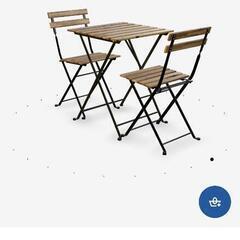 【IKEA】屋外用テーブル・チェア2脚セットの画像