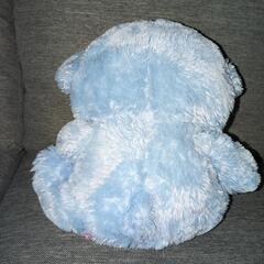 水色くまちゃん　ぬいぐるみの画像