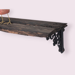 ハンドメイド　カントリー調　アンティーク調　飾り棚　ウォールシェルフ　アイアン　の画像