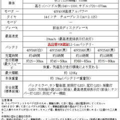 【14インチ】E40R高品質バッテリー８A 特定小型 免許不要 折り畳み 電動自転車 公道走行可能仕様の画像