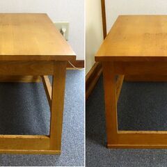 木製折りたたみ文机の画像