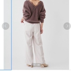 FRAY I.D レーストリムラウンドニットの画像