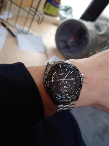 SEIKOセイコーブライツソーラー電波 腕時計 8B54−OBCO文字盤ブラック セイコーブライツ8B54−oBCo SEIKOセイコーブライツソーラー電波