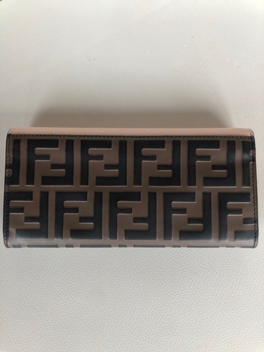 フェンディ FENDI 長財布 エフイズ フェンディ ブラウン ピンク