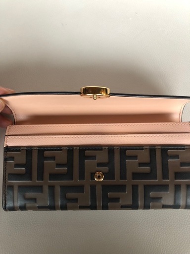 フェンディ FENDI 長財布 エフイズ フェンディ ブラウン ピンク フェンディ FENDI 長財布 エフイズ フェンディ ブラウン ピンク