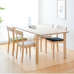 【拭くだけ】ダイニングマット 透明 170×220cm クリアマ...