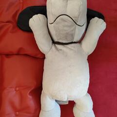 スヌーピー　グレー　BIGぬいぐるみの画像