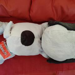 スヌーピー　グレー　BIGぬいぐるみの画像
