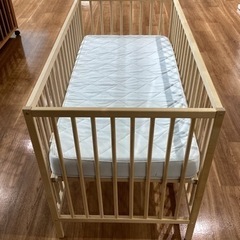 ベビーベッド【町田市再生家具】　243632の画像