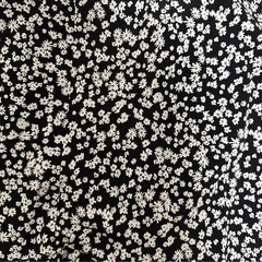 SNIDEL 花柄フレアスカート ブラック/ホワイトの画像