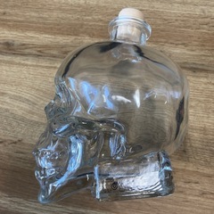 ガラス容器　スカルヘッド　インテリアの画像
