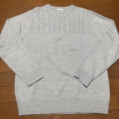 GU ニット　セーター　グレー　アクリル　Mサイズ
