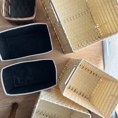 整理用バスケットいろいろ6個の画像