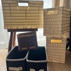 整理用バスケットいろいろ6個の画像