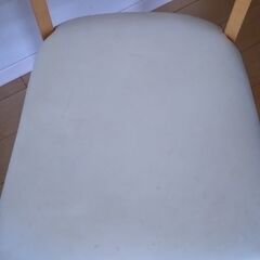 ダイニングチャア　白　２脚の画像