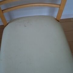 ダイニングチャア　白　２脚の画像