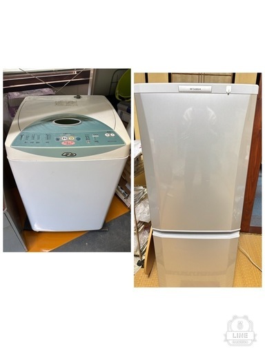 冷蔵庫と洗濯機のセット