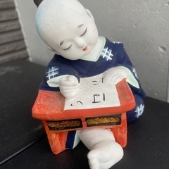 和風人形　居眠り童　年代物