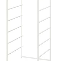 【IKEA】ハンガーラック, JONAXEL ヨナクセル,　ホワイト, 50x51x104 cm【４個】の画像