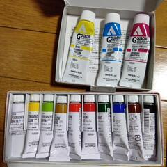 高校　油絵セット　油絵具の画像
