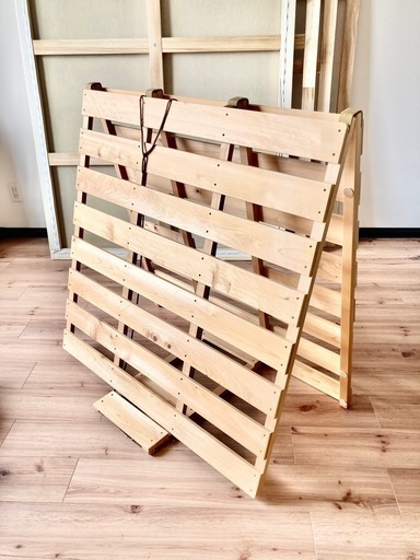 すのこベッド シングル ひのき 折りたたみ　木製