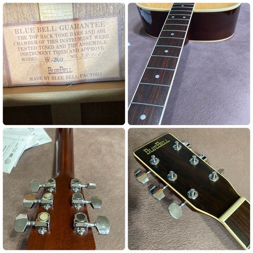 【超美品】アコースティックギター　BLUEBELL W-200  