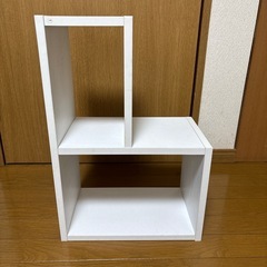 【決まりました】
白カラーボックス