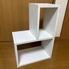 【決まりました】
白カラーボックスの画像