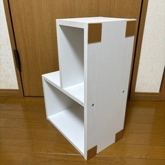 【決まりました】
白カラーボックスの画像
