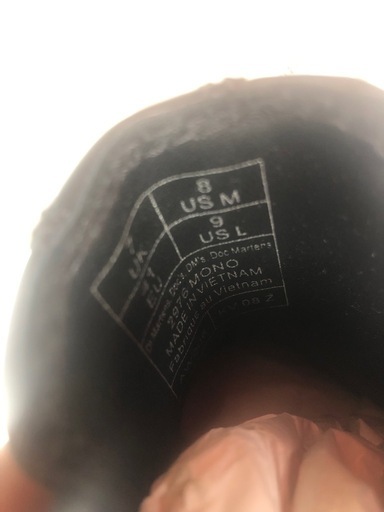 新品未使用品Dr.Martensのブーツサイズ間違い　