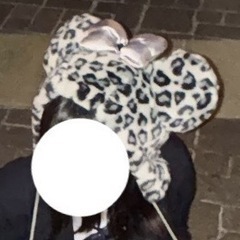 ミニー ファンキャップ ヒョウ柄 グレー