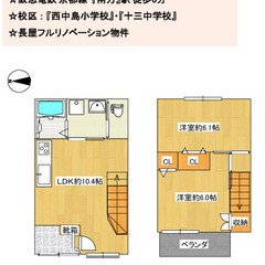 ★ 仲介手数料ゼロ物件 ★ 長屋フルリノベーション物件・敷金ゼロ...