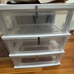 ３段プラスチックタンス
