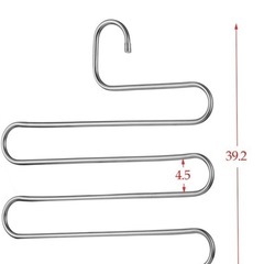 S字 ズボンハンガー ×3点の画像