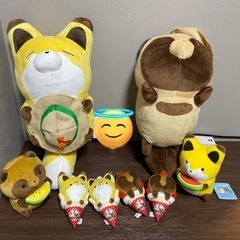 タヌキとキツネ　ぬいぐるみ　一番くじの画像