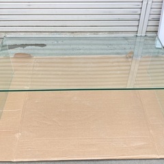 フランフラン クレール コーヒーテーブル 120cm 美品 強化ガラス