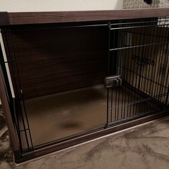 アイリスオーヤマ ウッディサークル ブラウン 小型犬用
の画像