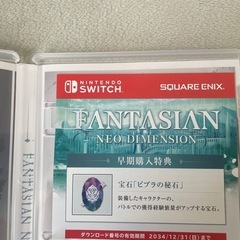 郵送用【Nintendo Switchソフト】ファンタジアン ネオディメンジョンの画像
