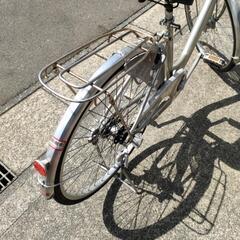 ブリヂストン 26インチ自転車 タイヤ前後新品 オートライト 3段ギア付 中古動作品の画像