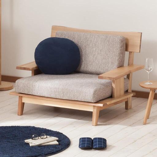 ニトリ　1人用布張りソファ　(アカツキ) ニトリ 一人用布張りソファ NAアカツキ