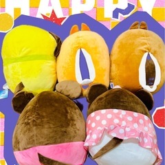 ミッキー ミニー チップとデール プルート まとめ売り ぬいぐるみ クッションの画像
