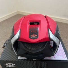 ogk Kabuto aero-r1 エアロヘルメット 赤黒の画像