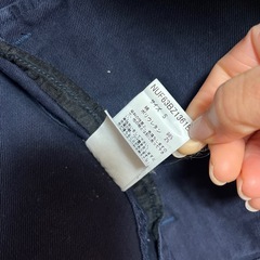 紺デニムジャケットの画像