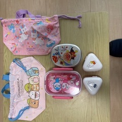 未使用
子供用お弁当箱、お弁当袋、ミッフィーのライスボールボックス、