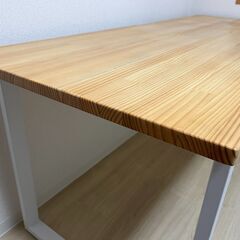 【至急 4月2日まで】KANADEMONO テーブル デスク　パイン × Steelの画像