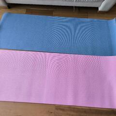 ◆直接お引き取りのみ◆ヨガマット①ブルー　ヨガワークス製の画像