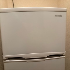 【美品】アイリスオーヤマ 2ドア冷蔵庫 118L 一人暮らしに◎ 大阪引取限定【4/7まで】の画像