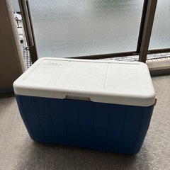 【取引終了】キャンプ用クーラーボックス45ℓ&食器付バスケットBOX