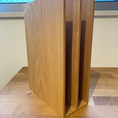 無印　木製収納スタンド・Ａ５サイズ
